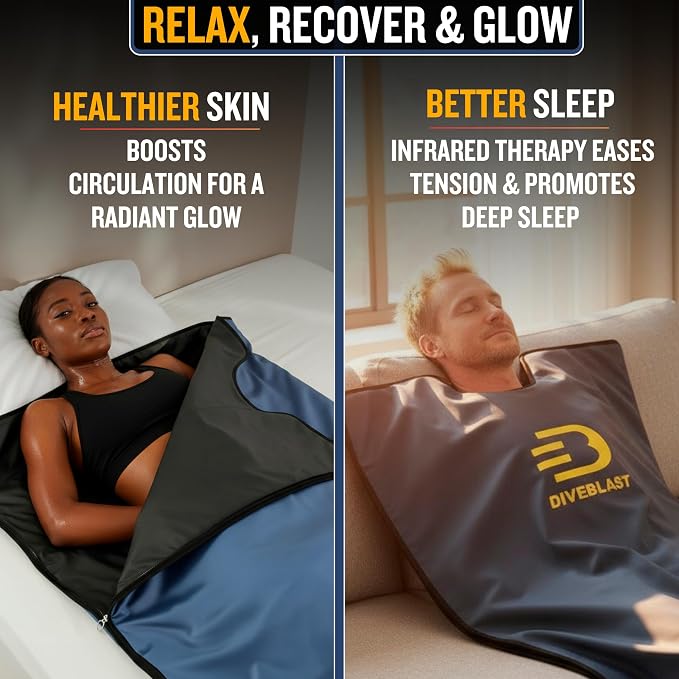 DIVEBLAST Near Zero EMF Far Infrared Sauna Blanket - Image 5
