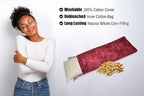 Microwavable Corn Filled Heating Pad and Cold Pack/Washable 100% Cotton Cover - Image 4