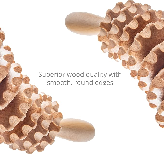 Body Back Wood Therapy Curved Roller - Image 6