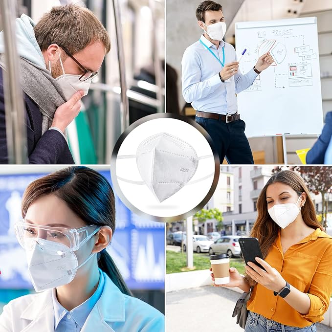 BLScode KN95 Face Mask 60 Pack, Individually Wrapped 5-Layer face Masks - Image 7
