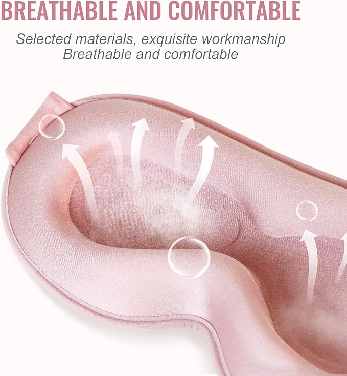 Sleep Mask, Upgraded 3D Deep Contoured Eye Mask - Image 2
