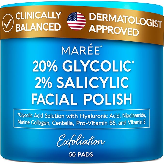 MAREE Glycolic Acid Pads & 2% Salicylic Acid – Toner Pads by MAREE