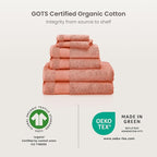 BIOWEAVES 100% Organic Cotton 700 GSM Luxury Bath Towels - Image 8