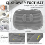 Shower Foot Scrubber Mat XL, Silicone Feet Toes Massage Cleaner -Upgraded Long - Image 2