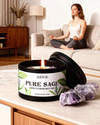 AOOVOO 4 Pack Sage Candles - Image 5