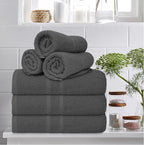 Basic Medium Bath Towels 24x48 Inches – Pack of 6 – Grey Color – Soft and - Image 3