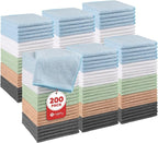 Orighty Wash Cloths Bulk Towels Set 200 Pack, Highly Absorbent and Soft Feel by AllRightinOrighty
