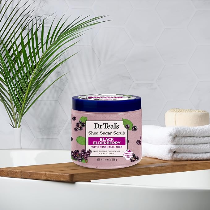 Dr Teal's Shea Sugar Body Scrub, 19 oz - Image 7
