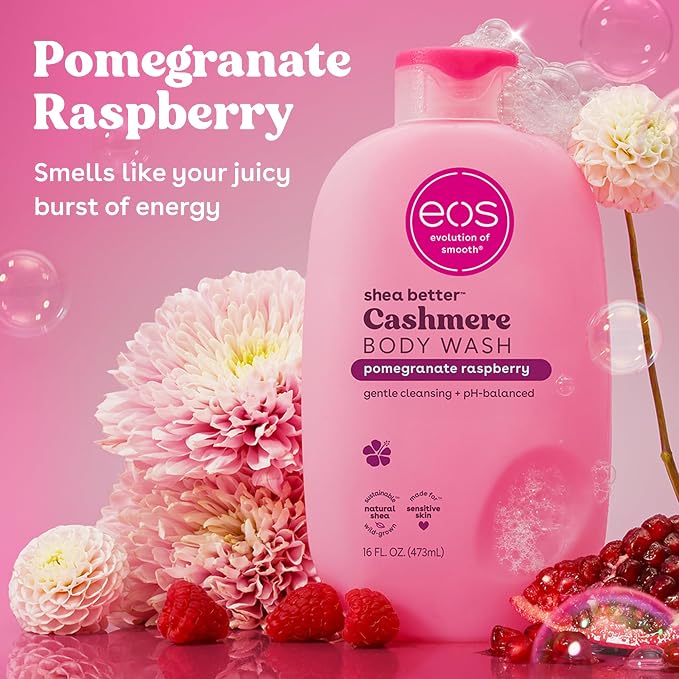 eos Cashmere Body Wash – Pomegranate Raspberry, Moisturizing Body Wash - Image 2
