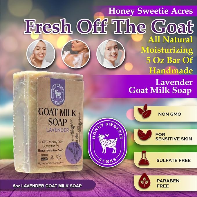 Honey Sweetie Acres Lavender Goat Milk Soap - Image 6