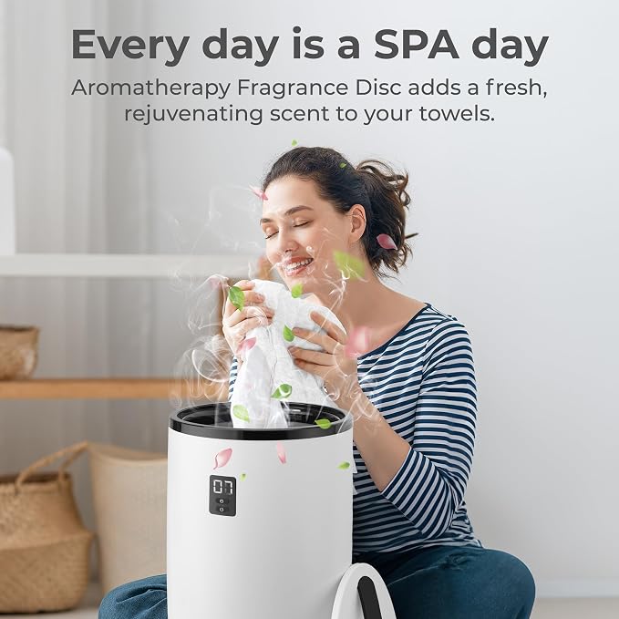 SereneLife Towel Warmer Bucket Style – Portable Blanket Heater - Image 3