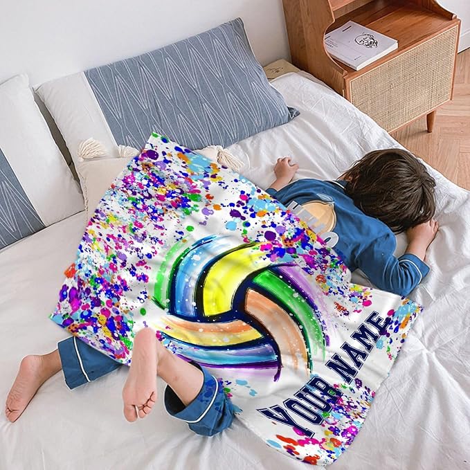 Custom Volleyball Blanket, Personalized Volleyball Blanket, Customized Sport - Image 4