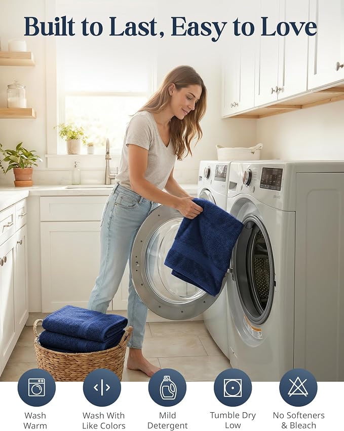 LANE LINEN 24 PCs Bath Towel Set - Image 8