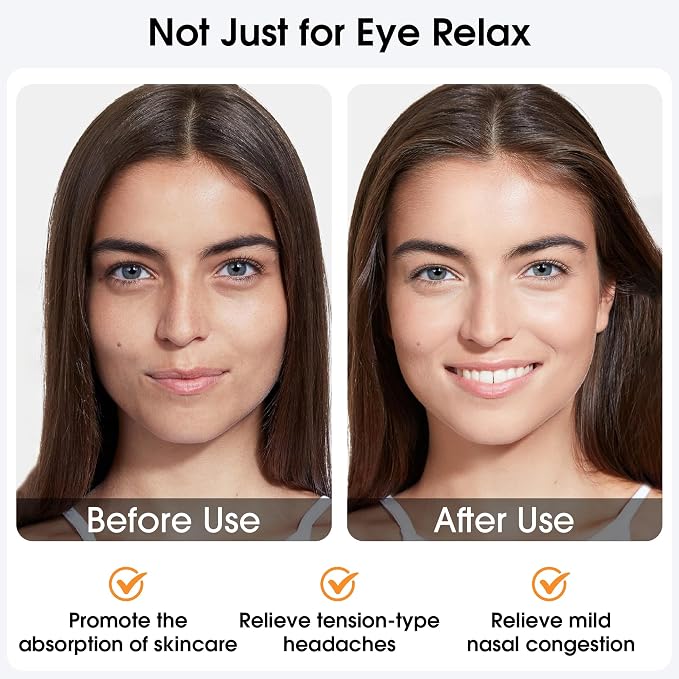 Heated Eye Mask, Cordless Rechargeable Eye Compress, Eye Relief, Improved Sleep - Image 4