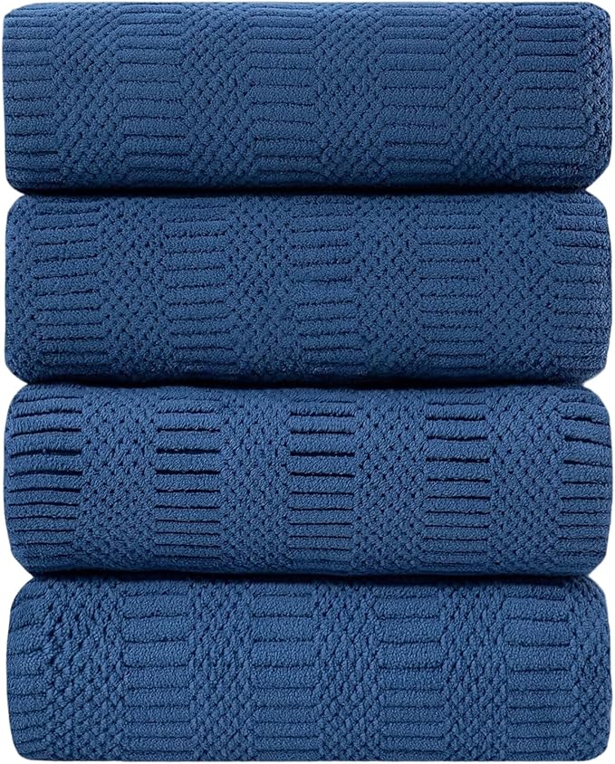 Ycosy 4 Pack Extra Large Microfiber Bath Towels Set, 35x70 inches, Less Lint by Ycosy