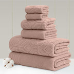 Modern Threads 6 Piece Cotton Bath Towel Set – Ultra Soft 550 GSM Towels – by ModernThreads