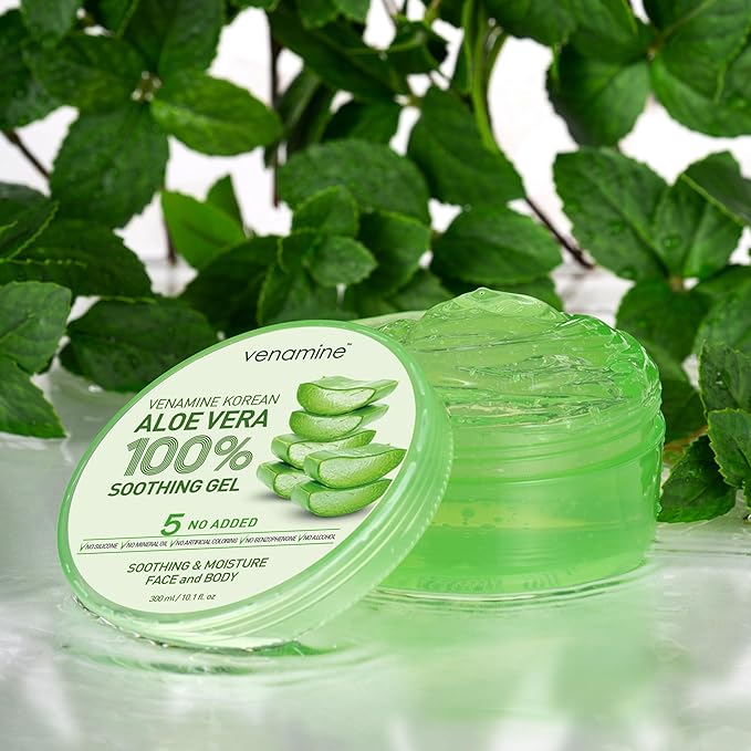VENAMINE Korean Aloe Vera Soothing & Moisture Gel 100% - Image 2