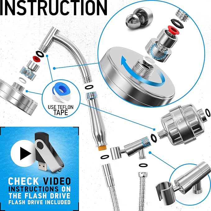 Handheld Shower Head With Filter - Image 2