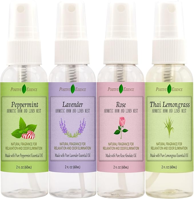 Linen and Room Spray Gift Set, Natural Air Freshener Made - Image 2