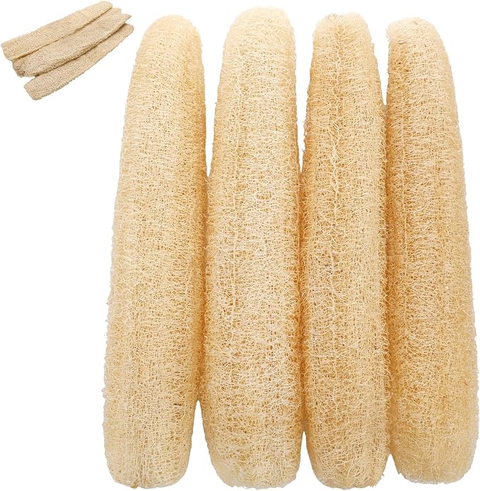 15.7-19.7 inches Natural Loofah Sponges Pack of 4 - Image 9