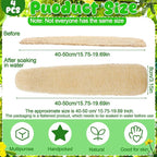 15.7-19.7 inches Natural Loofah Sponges Pack of 4 - Image 2
