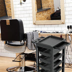 Salon Trolley Cart with Wheels & 5 Drawers, Salon Rolling Stations - Image 5
