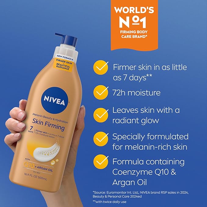 NIVEA Skin Firming Melanin Beauty & Hydration Body Lotion - Image 3