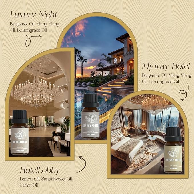 ARVIDSSON Hotel Diffuser Oils Gift Set, Hotel Essential Oils - Image 3