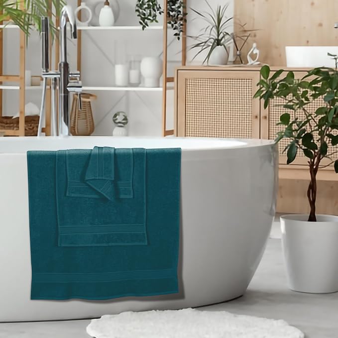 Elvana Home Ultra Soft 6 Pack Cotton Towel Set, Contains 2 Bath Towels 28x55 - Image 5