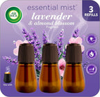 Air Wick Essential Mist Refill, 3 ct, Lavender and Almond Blossom, Essential by AirWick