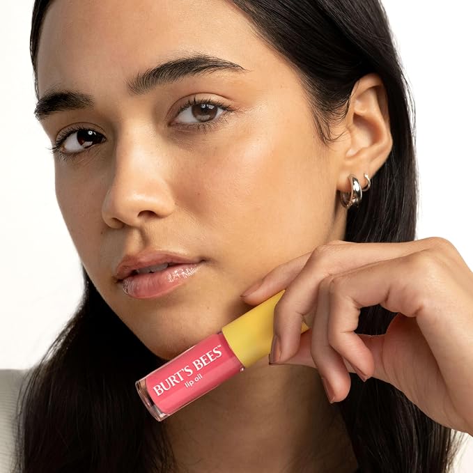 Burt's Bees Lip Oil Pink Sky, Instant Hydration, Nourishes and Softens Lips - Image 10