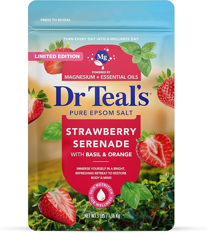Dr Teal's Epsom Salt Magnesium Soak, Strawberry Serenade by Unknown