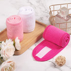 Whaline Spa Facial Headband Make Up Wrap Head Terry Cloth Headband Adjustable - Image 7