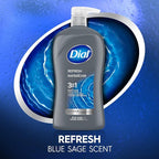 Dial Men 3in1 Body, Hair and Face Wash, Hydro Fresh, 32 fl oz - Image 8
