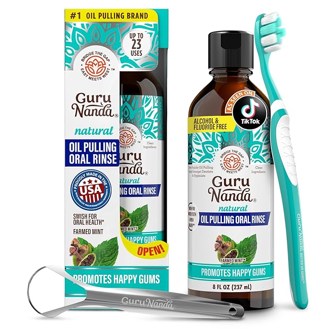 GuruNanda CocoMint Oil Pulling Mouthwash by Gurunanda