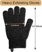 MIG4U Shower Exfoliating Scrub Gloves, Bathing Gloves Body Wash Dead Skin - Image 7