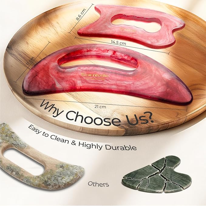 Scienlodic 2 Pcs Large Body Gua Sha Massage Tools - Image 8