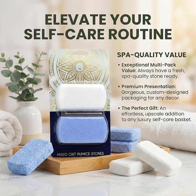 Earth & I Pumice Stone for Feet – 2-Pack Callus Remover | Coarse + Fine - Image 12