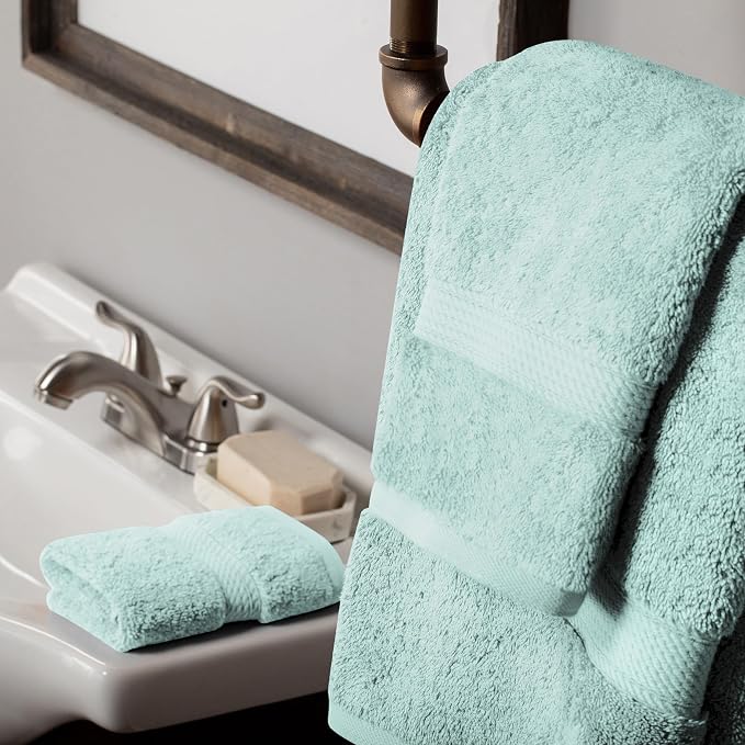 SUPERIOR Egyptian Cotton Pile 3 Piece Towel Set, Includes 1 Bath, 1 Hand - Image 6