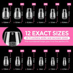 UNA GELLA Short Coffin Nail Tips: 216pcs Short Coffin Press on Nails Pre-shape - Image 8