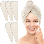 TENSTARS 5 Pack Thicken Microfiber Hair Towel Wrap by TENSTARS