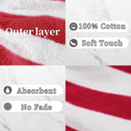VOOVA & MOVAS Wash Mitts for Body 6-Pack, 100% Cotton Soft Absorbent Wash Cloths - Image 3