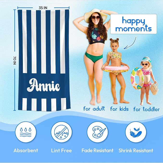 JML Personalized Beach Towel - Image 3