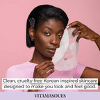 Vitamasques Face Masks Skincare Sheet Kit, Brightening, and Hydrating - Image 6