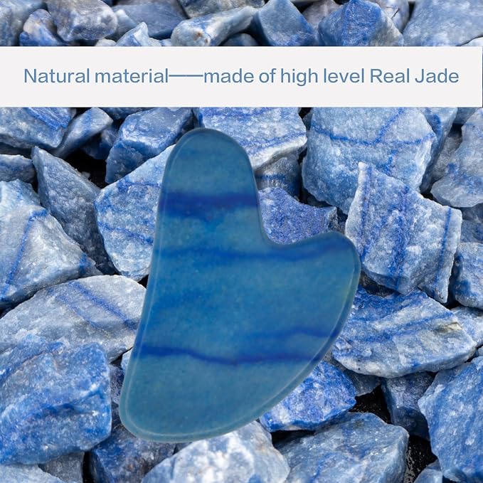 Gua Sha Facial Tools, Jade Guasha Tool - Image 6
