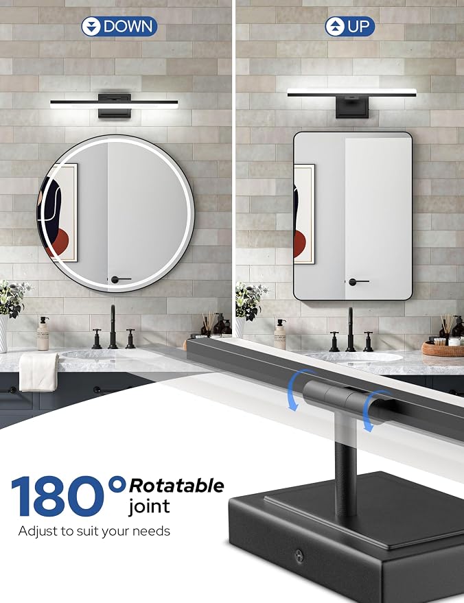 VOLISUN Modern Bathroom Vanity Light 24 inch, 24W Dimmable 5CCT Led Bathroom - Image 5