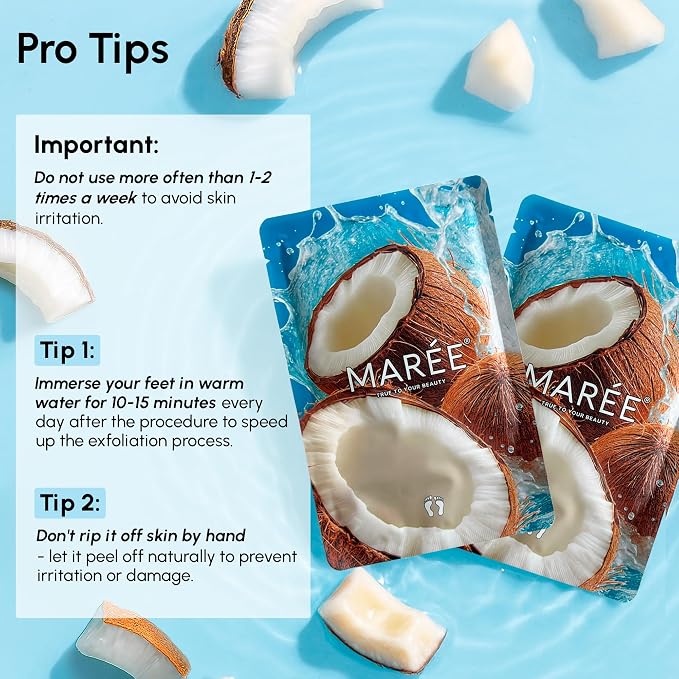 MAREE Foot Peeling Mask – 3-in-1 Foot Mask - Image 8