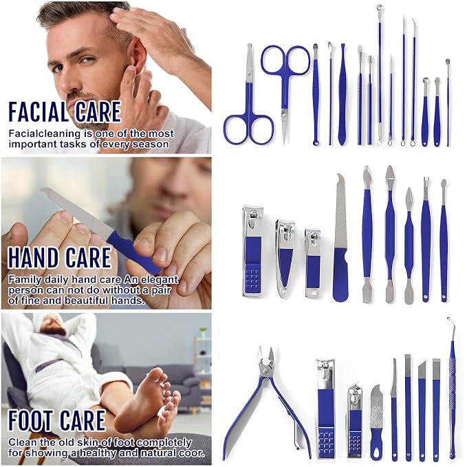 Manicure Set Pedicure Kit Womens Nail Clippers Set 32 in 1 Professional - Image 2