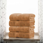 Superior Egyptian Cotton Pile Bath Towel Set of 4, Ultra Soft Luxury Towels by SUPERIOR