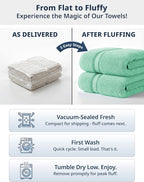 LANE LINEN Luxury Bath Towel Set of 12 – 100% Mercerized Cotton Towels - Image 3